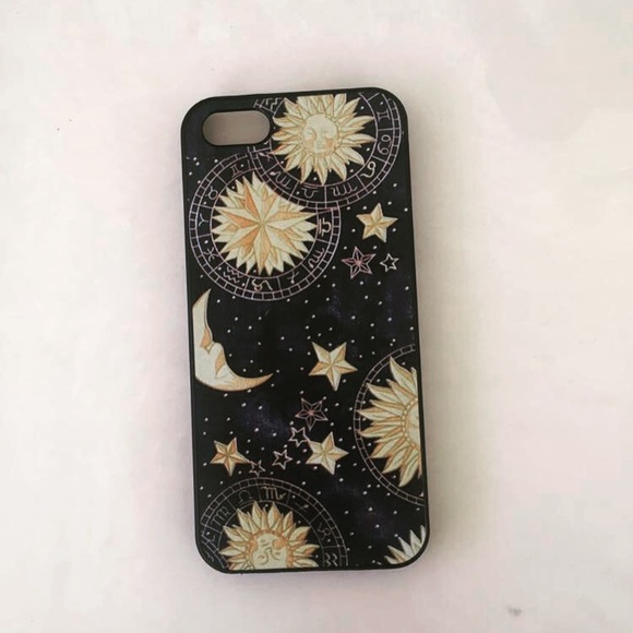Blue moon and stars IPhone 5 Case - Picture 1 of 2